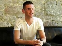 Skinny UK twink hot solo jerking off