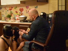 Skinhead STIFF PREDOMINATES 2 young kinky SUBS - JAWS instructing, SMACKING and SPITING