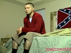 Amateur gay dude blown until he cums by mature deviant