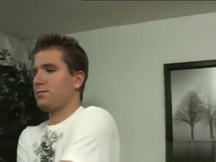 Straight guys erection gay Aiden ripped open a condom to put on his