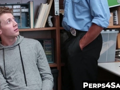 Petite twink Shoplifter Swallows Hard fucker Officers BBC 2