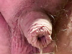 Uncut piss in glass