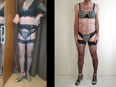 Stud dressed in cool undergarments and spooges a geyser of man gravy on it.