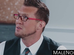 MaleNoir.com - Handsome businessman gets his ass plowed by young hunky black stud hard