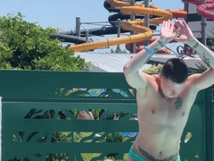 A stranger at the water park invited a lovely youngster to visit for a tastey ravage - 518