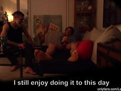 Grandpa caught grandson jerking off and watches him! (gay)