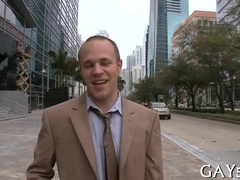 This dude can't resist getting his throat stuffed with a giant dong