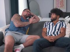 Straight stud Ryan Bones fills buddy Tony Genius's bubble butt with his load