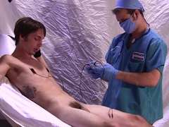 Twink lets horny male doctor check on him in deep manners