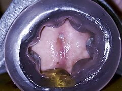 CLOSE UP: Monster Cock Fucking Pocket Pussy