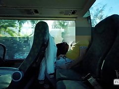 Handjob in the bus