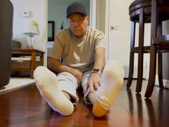 The aroma of my socks and feet will turn you on, getting me hard