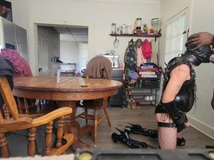 Leather cd and black father