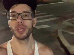 Throating a school schoolgirl on the street