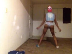Black Amateur Twerking His Skinny Ass For Anal 2