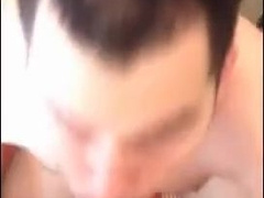 Sucking his buddy in his apartment and gets a facial 4