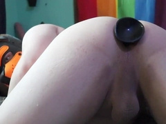 Widely opened my humid caboose with a humungous Bad Dragon