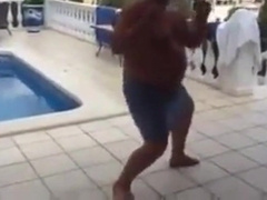 Fat Latin Daddy Strips Outdoors with His Bear 3