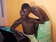 dark-hued dudes Abbey and Allan bang