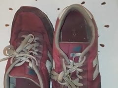 Pissed her New Balance sneakers