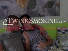 Chainsmokers Alexander Greene and Blake Stone enjoyed swapping smoke in their ass fuc