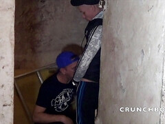 Jordan fucked raw by Oscar Wood in discreet basement