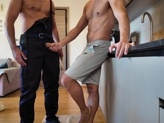 The plumber came to fix my pipes and I concluded up having his hard-on in my facehole