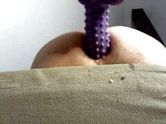 A fuckingmachine fucks me bareback in the ass