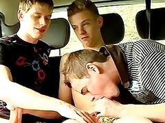 Twink movie of Lucky Luckas Gets A Spitroasting