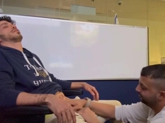 My superslut jacks my yam-sized schlong at work