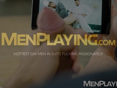 Mega hung Latino Luciano raw pounds his blond hunky boss Magnus Loki