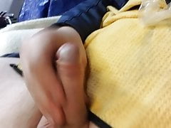 Uncut chub cum