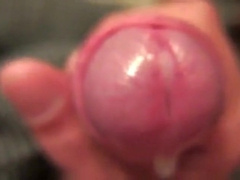 Bed uncut foreskin gaming closeup cum 4