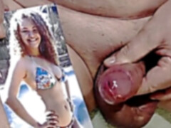 Tribute for kingcomedor - crazy lady gets a giant load