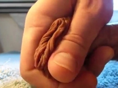 soft cock and foreskin fun 3