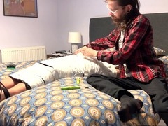 Round, daddy, masturbated