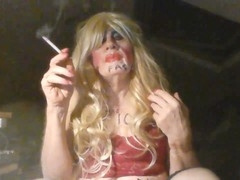 Kinky bisexual mega-slut Sissyslutsarah11 drinks piss, wears makeup, and explores domination