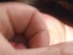 Nice cum shot right across her face