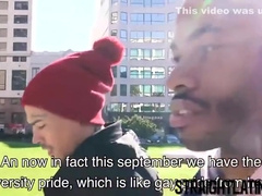 Inked Straight Latino Bareback Before Black Stud Facial