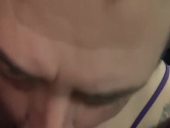 Hot Uncut Interracial Blowjob With Sperm Eating