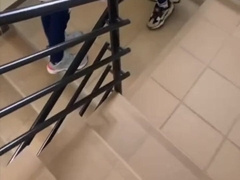 I MEET MY NEIGHBOR ON THE STAIRS AND HE GIVES ME A SUPERB PUMMEL