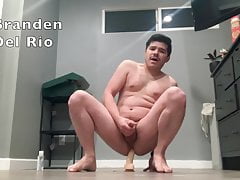 Branden Del Rio Naked Riding a Dildo
