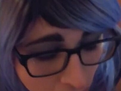 BBC cums in mouth of white sissy fag6666