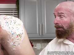 Danny Shine and Skylar Finchh surprise Mick Weston with a birthday ass