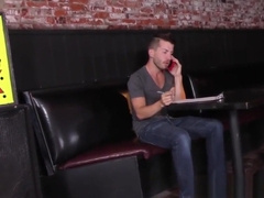 Gay nightclub owner takes two big fat cocks