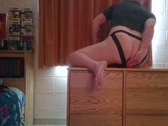 Gay jockstrap, bubble butt teen, tattooed teen