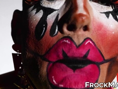 Kinky cake eating and kissing compilation with kinky clowns Jarry the Clown and Sandy