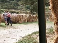 Hunky farmers abandon work for some outdoor gay action