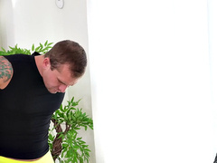 Sneaky Boss Turns Straight Hunk Into a Cocksucker