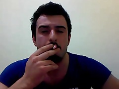 Very handsome turkish dude cumming